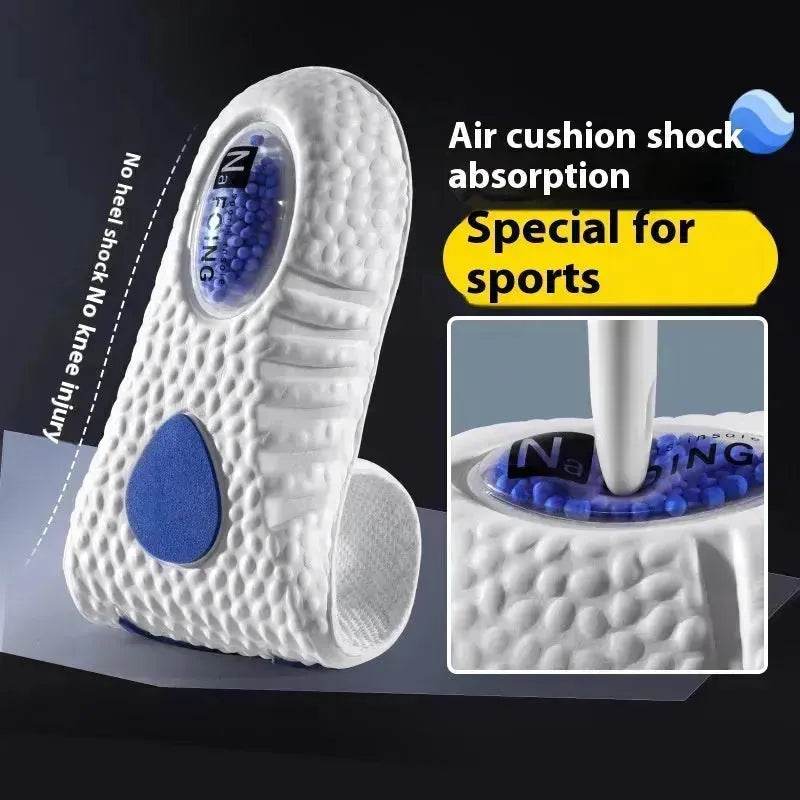 New Sport Insoles For Shoes High Elasticity Triple Shock Absorbing Sole Pad PU Memory Foam Air-cushion Super Soft Sneakers Soles - EX-STOCK Canada