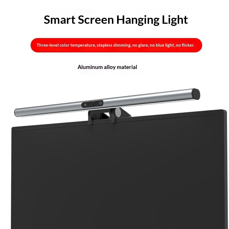 Monitor LED Fill Light with 1080P Webcam and Microphone for Video Calls