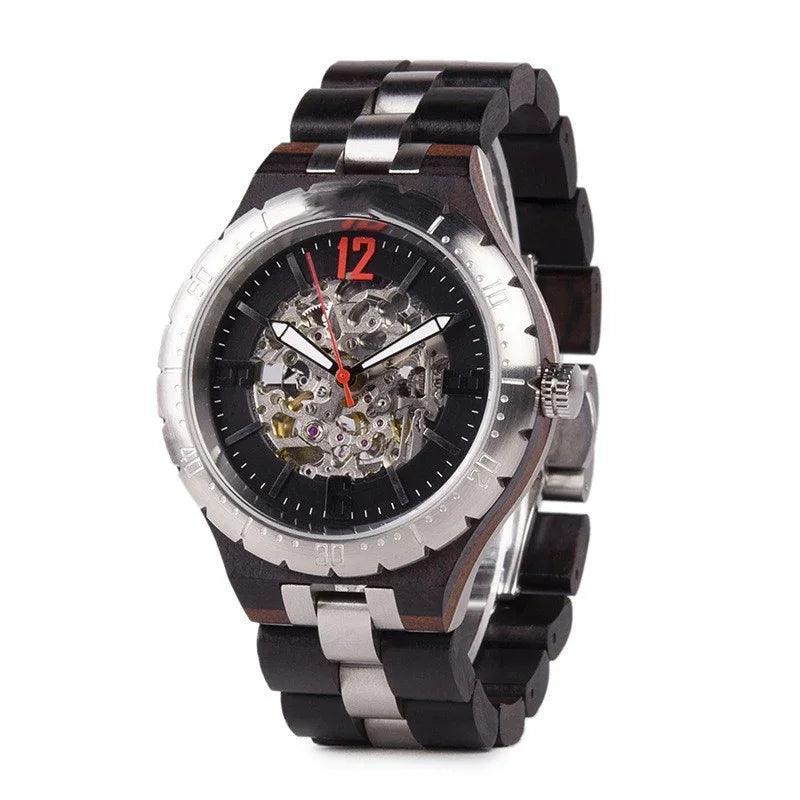 Montres mécaniques automatiques en bois pour hommes de luxeEX-STOCK Canada