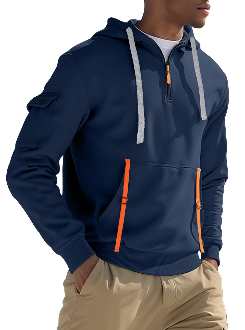 Men's Fleece-lined Casual Sweatshirt Fashion Hoodie EX-STOCK Canada