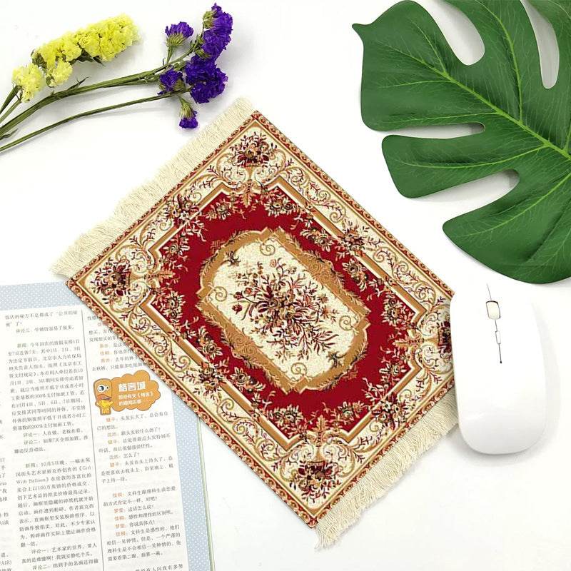 Office mouse pad, Suede fringe mouse pad Hot rubber Bohemian style - EX-STOCK Canada