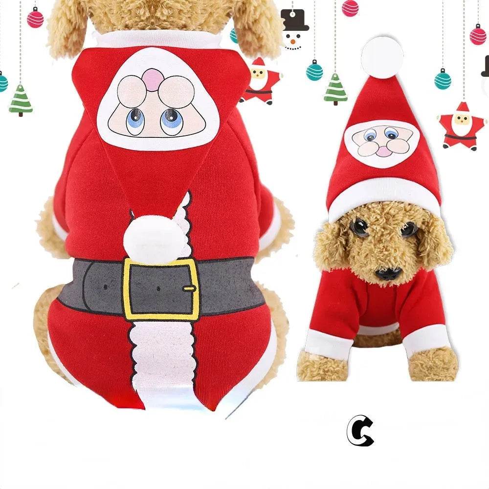 Christmas Pet Supplies Clothes Cat Cotton Clothes - EX-STOCK Canada