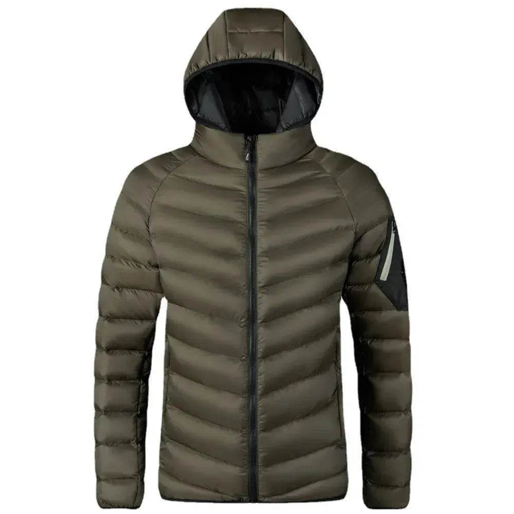 Winter Padded Thick Hooded Puffer Rain Jacket for men - EX-STOCK Canada