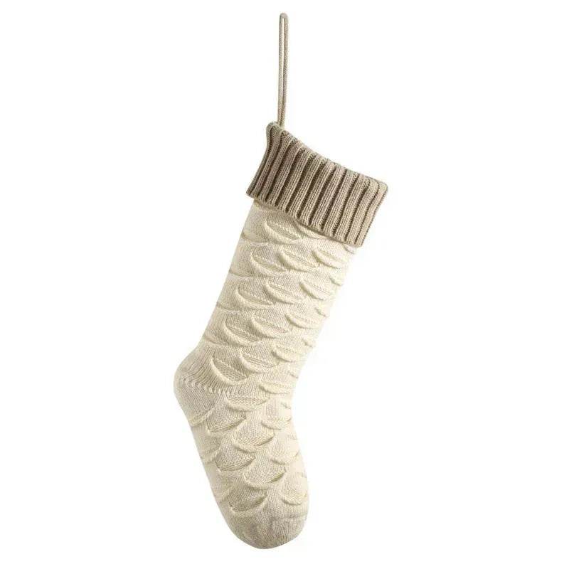 Christmas Gift Bag Decorative Socks Knitted Hanging Decoration - EX-STOCK Canada