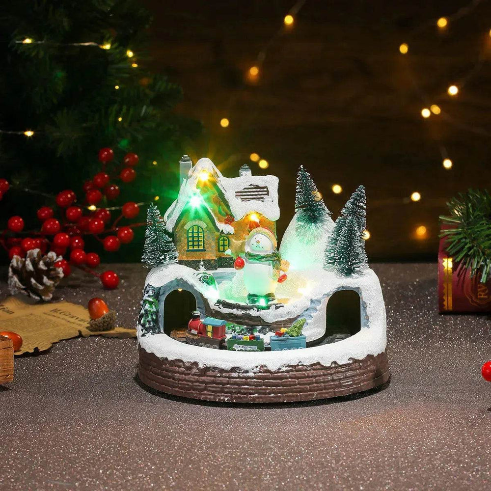 Christmas Rotating Resin Luminous Music Box Ornaments - EX-STOCK Canada