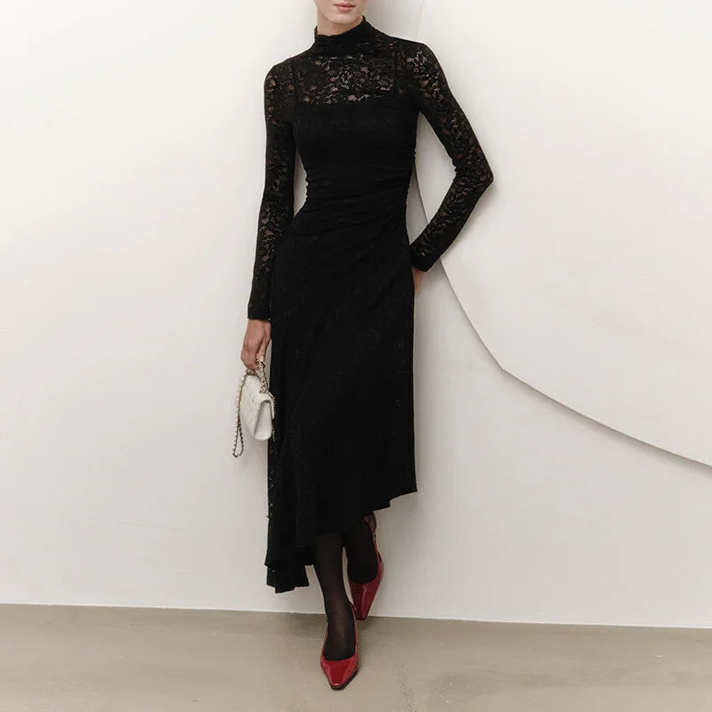 Lace Long Sleeve Dress Plus Suspenders For Women EX-STOCK Canada