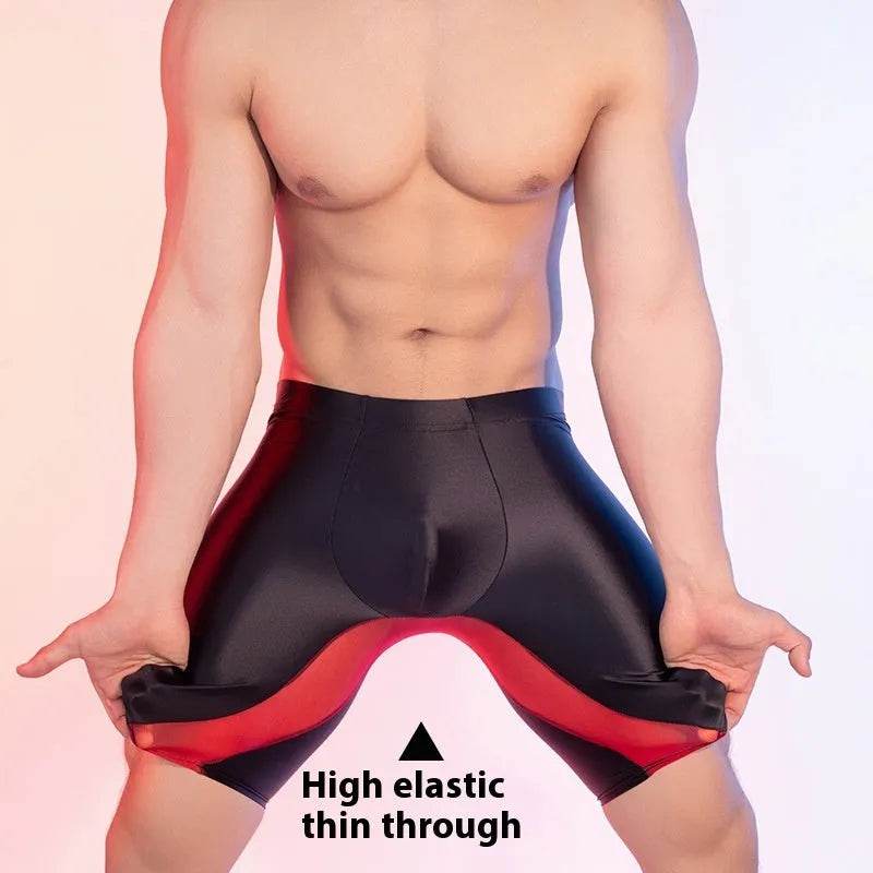 High Elasticity Glossy Ice Silk Sexy Fitness Shaping Leggings - EX-STOCK Canada