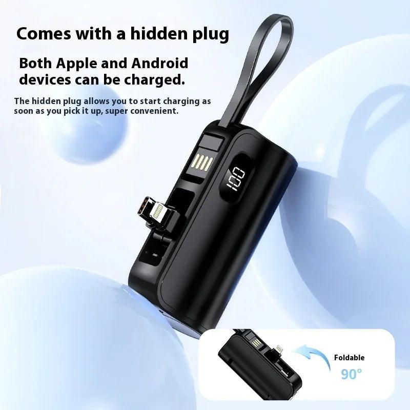 Pocket Mini Capsule Power Bank 3c Certification 5000 MA EX-STOCK Canada