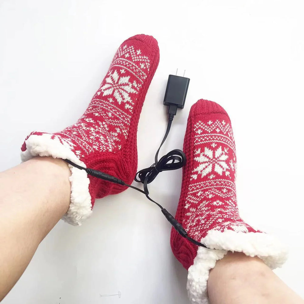 USB Home Warm Feet Electric Heating Room Socks EX-STOCK Canada