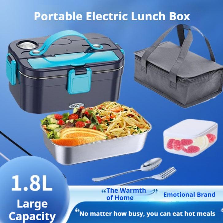 Boîte à déjeuner électrique portable pour voiture et maison en acier inoxydable 304
