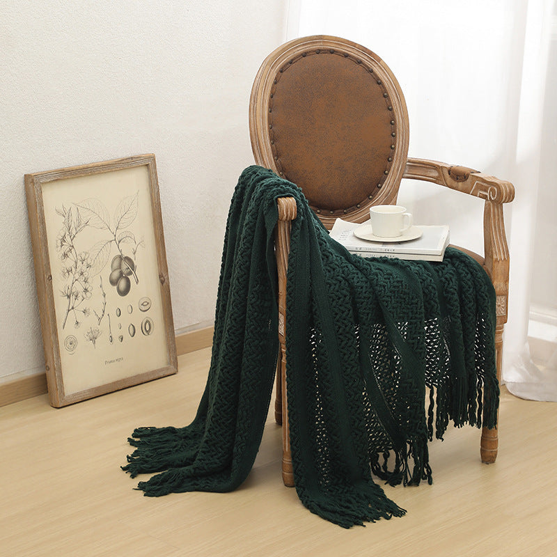 Nordic Sofa Blanket Cover Blanket Knitted Blanket Homestay Hotel Throw Blanket EX-STOCK Canada