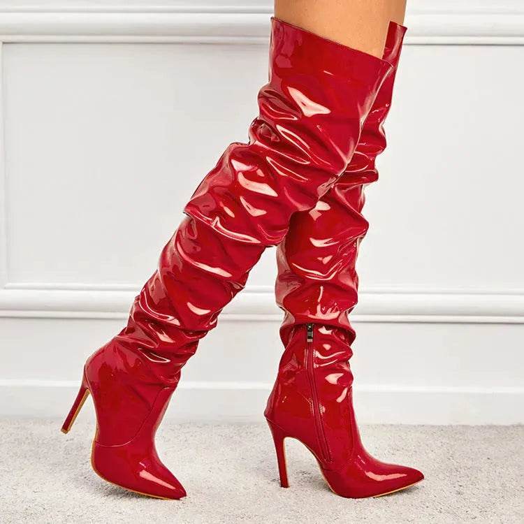 Knee High Long Boots Women Fashion Super High Heel Party Shoes - EX-STOCK Canada