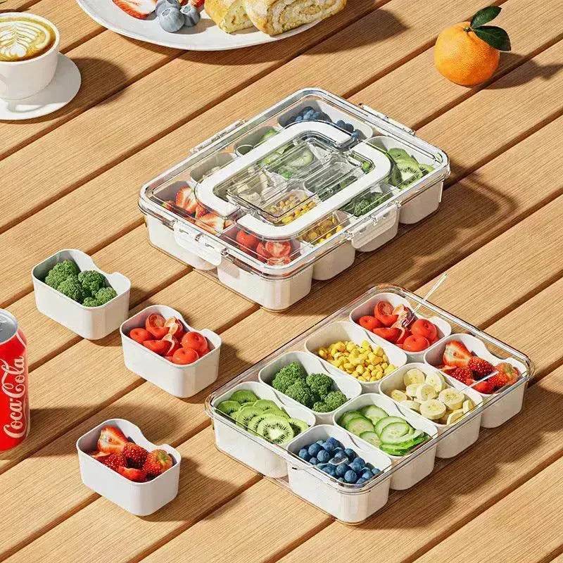 8-Grid Divided Serving Tray - Cream White - EX-STOCK Canada