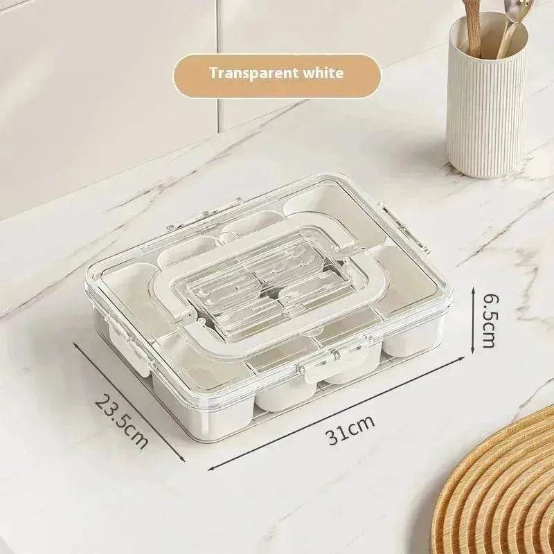 8-Grid Divided Serving Tray - Cream White - EX-STOCK Canada