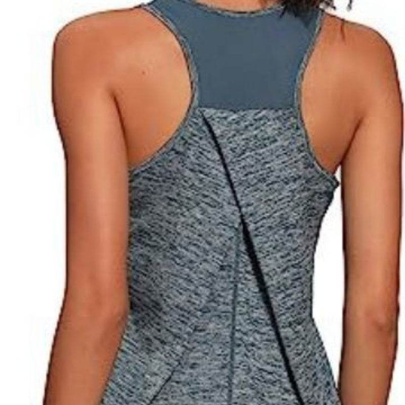 Mesh Yoga Sports Running Vest Sleeveless Workout Tank top women - EX-STOCK Canada