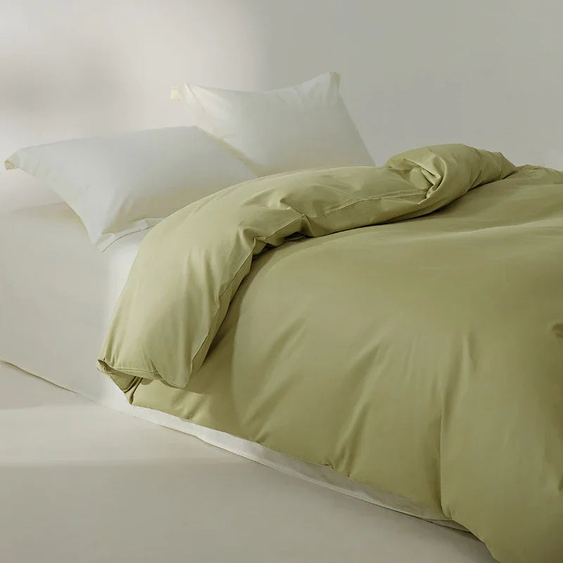 100 Cotton Sanding Duvet Cover Autumn And Winter Thickening Solid Color EX-STOCK Canada