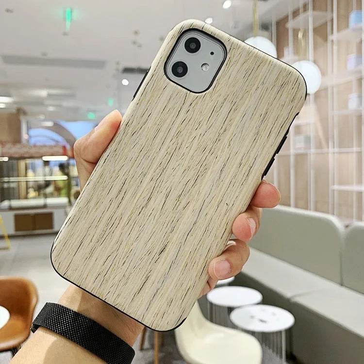 Simple Bamboo Wooden iphone Protective case Unisex - EX-STOCK Canada