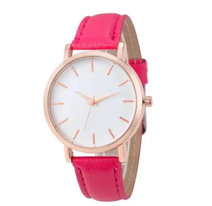 Unisex Leather quartz watch - EX-STOCK Canada
