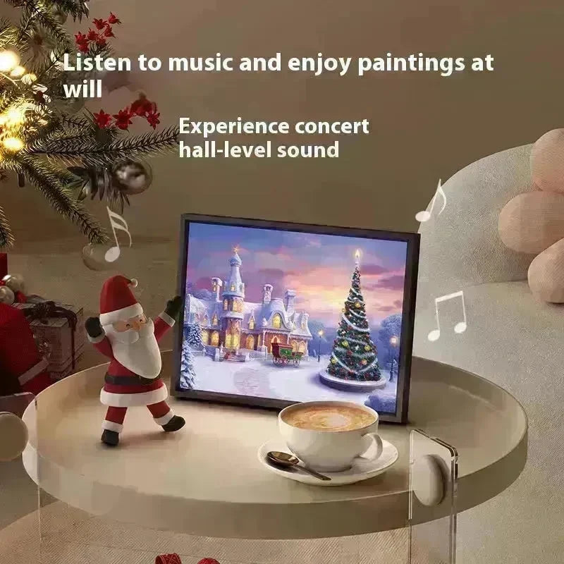 Christmas Luminous Painting Bluetooth speaker integrated gift idea - EX-STOCK CANADA