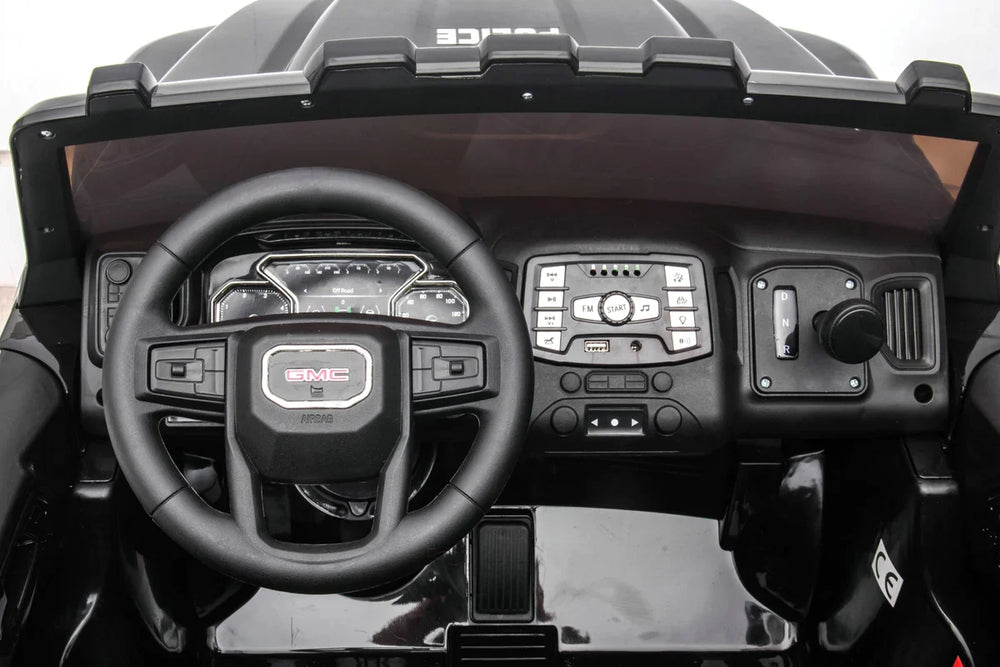 2026 UPGRADED GMC Sierra 24V 2 Seater Kids Ride On Car With Remote Control