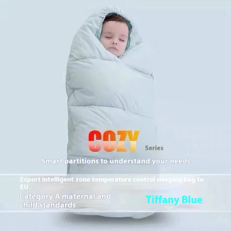 Saco de dormir para bebé de otoño e invierno, acolchado grueso de plumón, anti-pateoEX-STOCK Canada