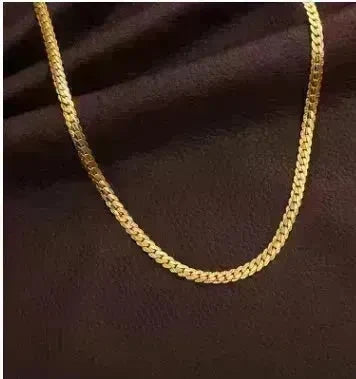 Men Necklace Gold Tone Snake Chain - EX-STOCK CANADA