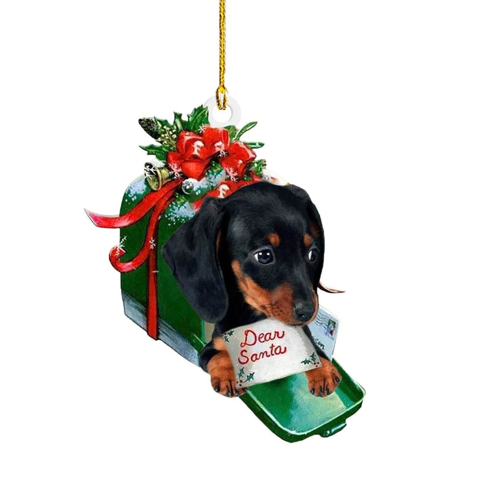 Christmas Sausage Dog Decorations Home - EX-STOCK Canada