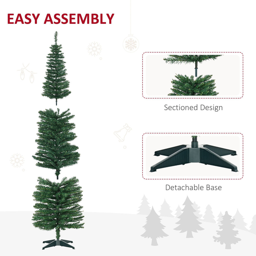Sapin de Noël artificiel fin en PVC de 7' avec 390 branchesEX-STOCK Canada