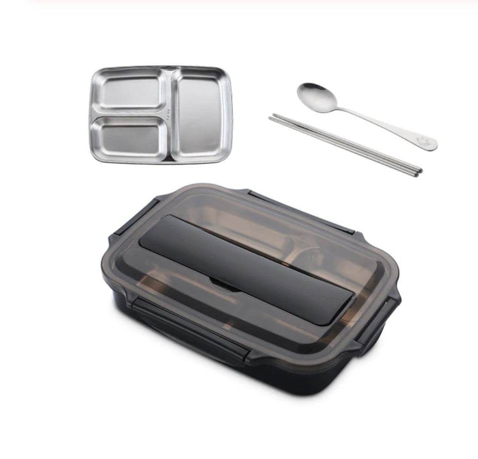 Stainless Steel Insulated Kids Bento Lunch Box with Cutlery - EX-STOCK Canada