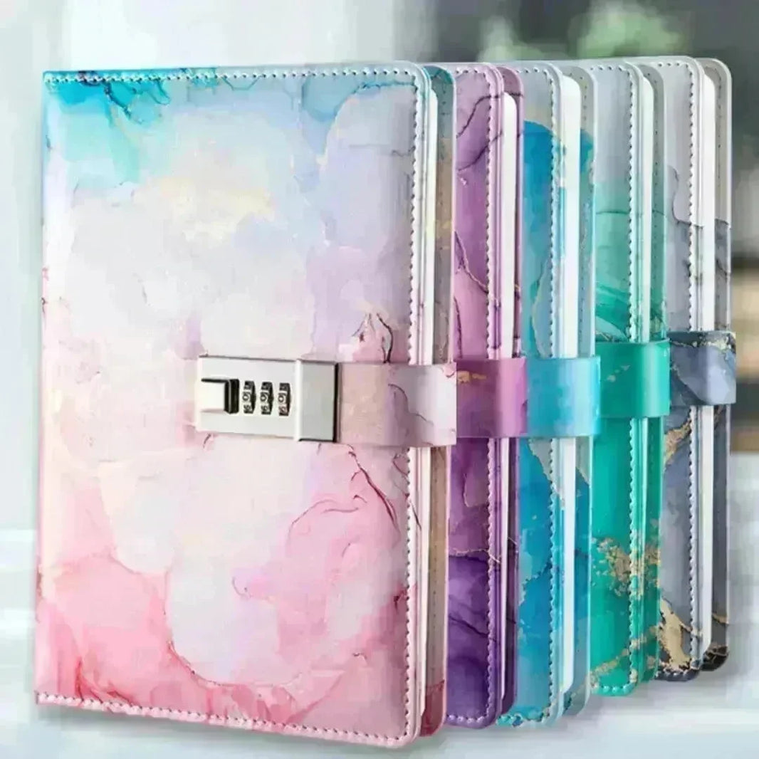 A5 Password-protected Noteboy Diary With Lock Creative Trend Journal Book Student Smart Notepad Stationery Leather Notebook - EX-STOCK CANADA