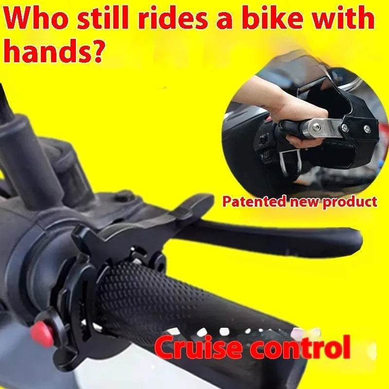 Motorcycle Throttle Grip CNC Aluminum Lock Assist Retainer Universal Cruise Control Bike Throttle Wrist Grip Handle Bar - EX-STOCK Canada