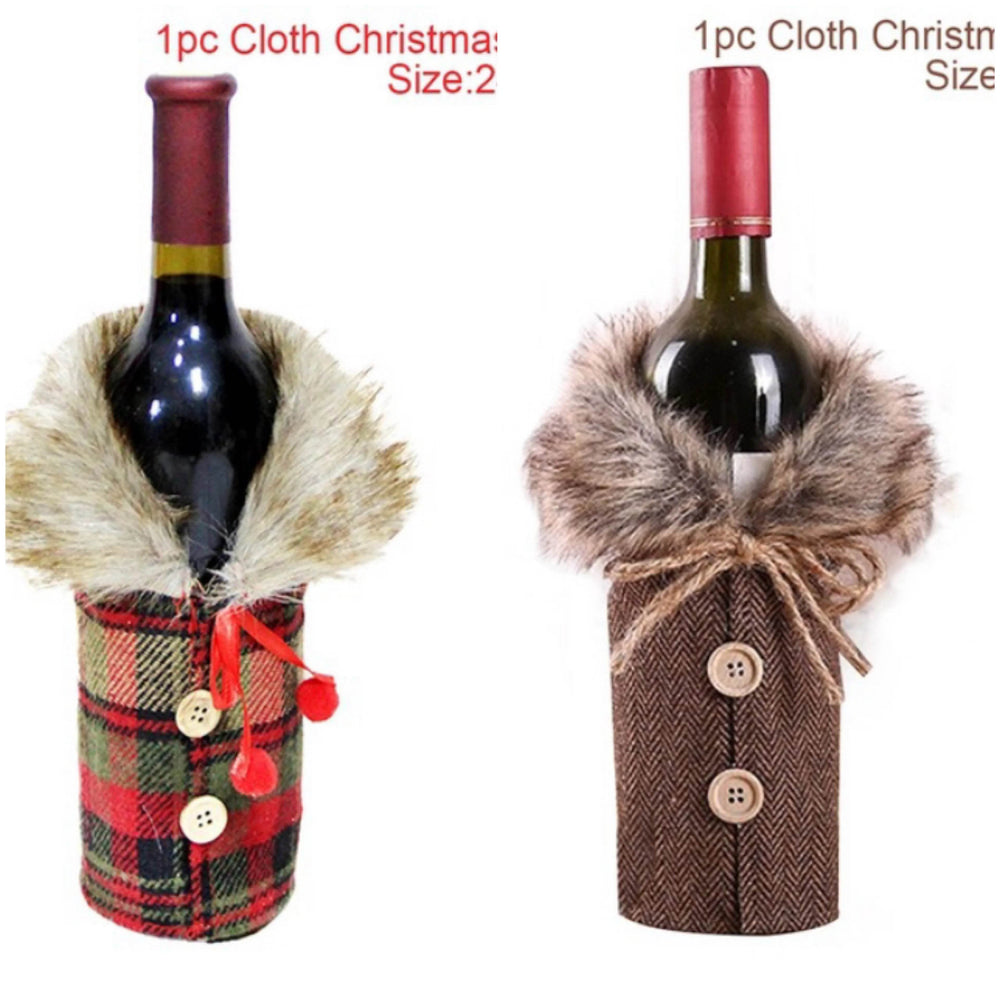 Christmas Decorations Christmas Wine Bottle Socks - EX-STOCK Canada