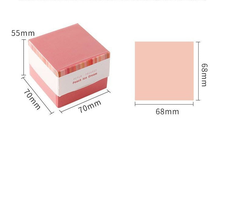 Solid Color Sticky Note Wallet Base Non-sticky Post-it Notes