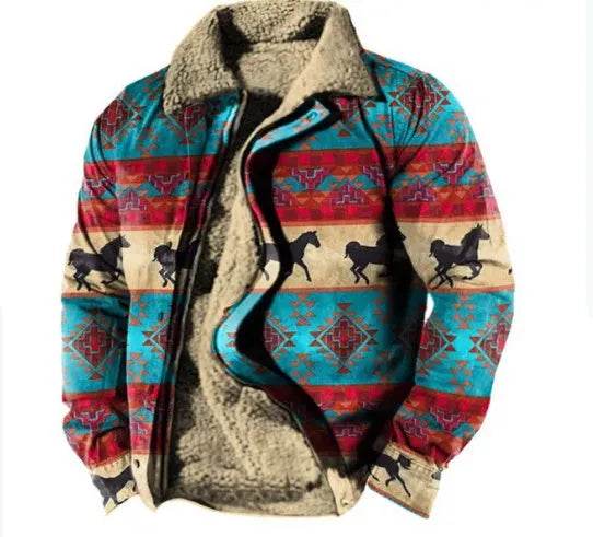 Thickened Side Seam Pocket Casual Zipper Loose Wolf Cotton Jacket - EX-STOCK Canada