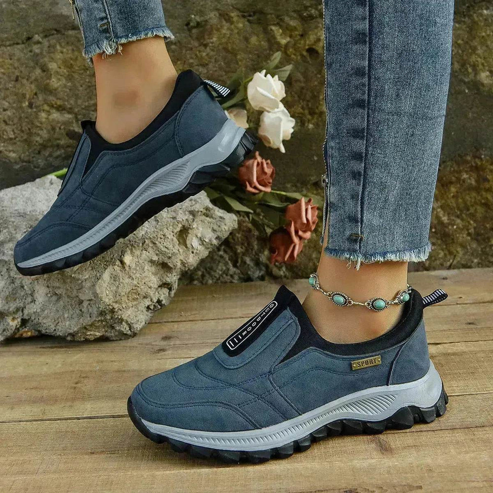 Outdoor Slip-on Sports Shoes Comfortable Walking Running Platform Sneakers for Women - EX-STOCK Canada