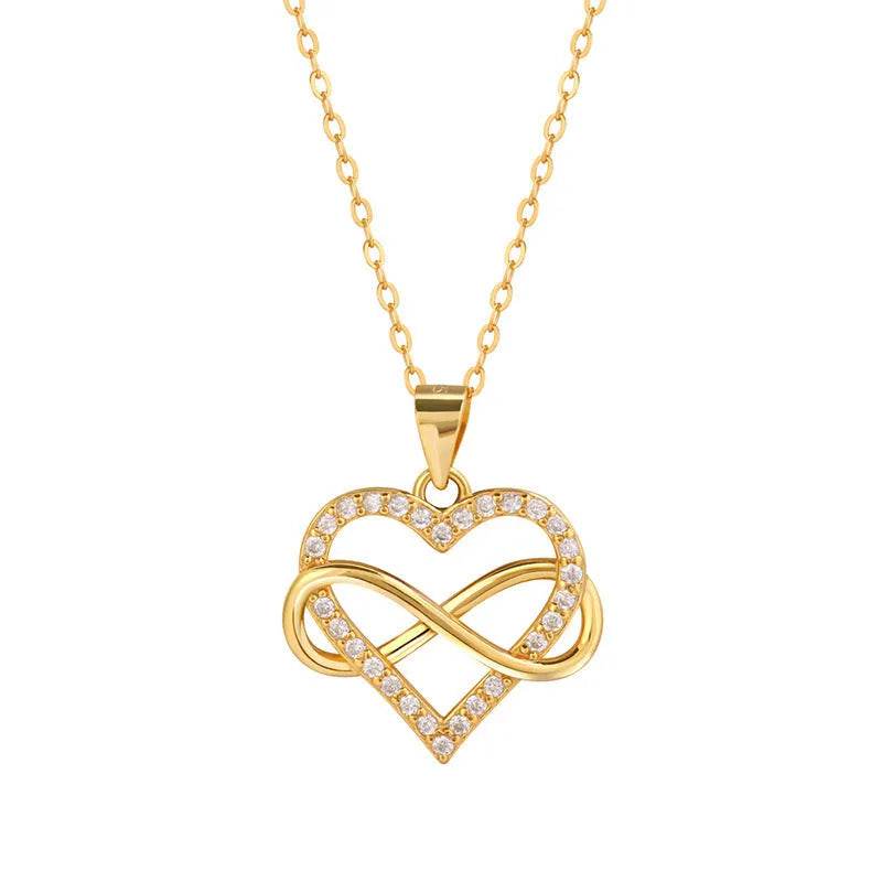 Unlimited Love Necklace Women Wrapped Love Valentine's Day Gifts All Match High-grade Can Not Be Dropped Collarbone Chain - EX-STOCK Canada
