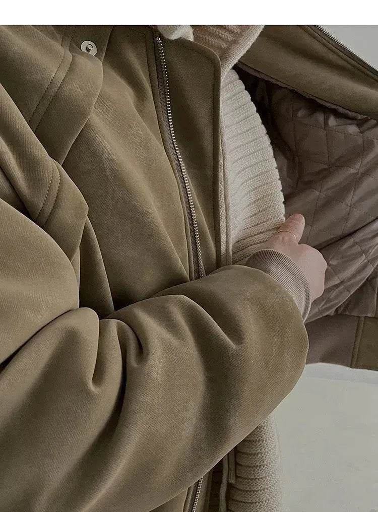 Retro Suede Street Hip pop Fashion Jacket for Men - EX-STOCK Canada