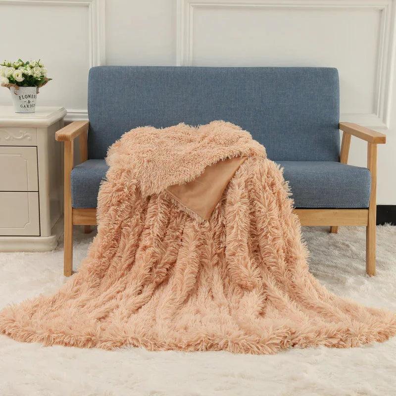 Plush Blanket Double-layer Blanket Multifunctional EX-STOCK Canada