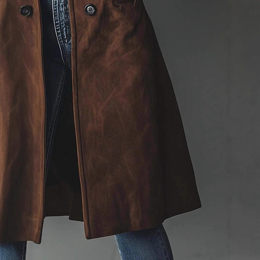 Womens Western Style Long Trench Coat For Fall And Winter EX-STOCK Canada