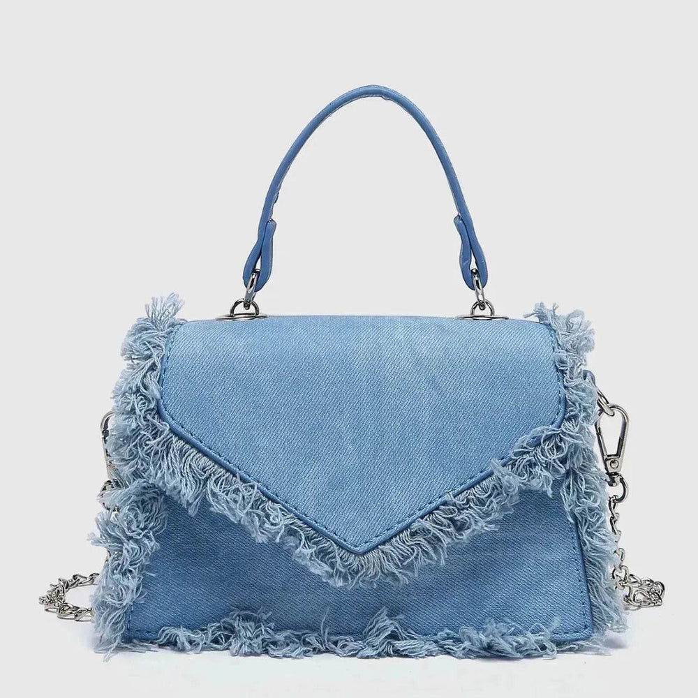 Retro Tassel Bag Denim Mini Crossbody denim bag - EX-STOCK Canada