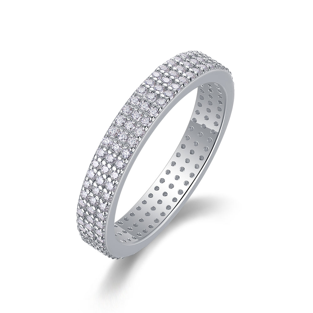 Moon Shadow Romance Wedding Ring Set, Moissanite S925 Sterling Silver with Platinum Plating, Yellow and Rose Gold Options EX-STOCK Canada