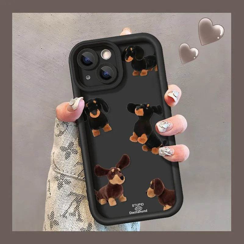 Cream Sausage Dog Phone Case - EX-STOCK Canada