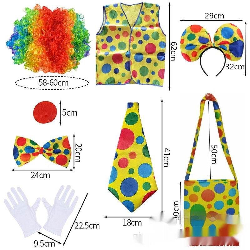 Halloween Clown Wig Dress Up Costume - EX-STOCK Canada