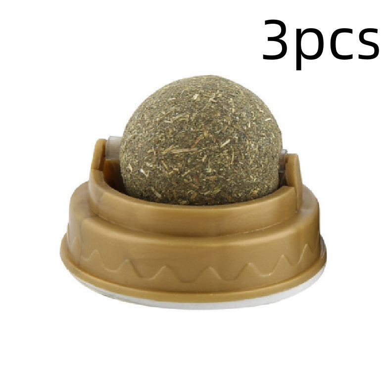 Katzenminze-Bällchen Katzenleckerlis Rotierendes Molaren-ZahnpflegeEX-STOCK Canada