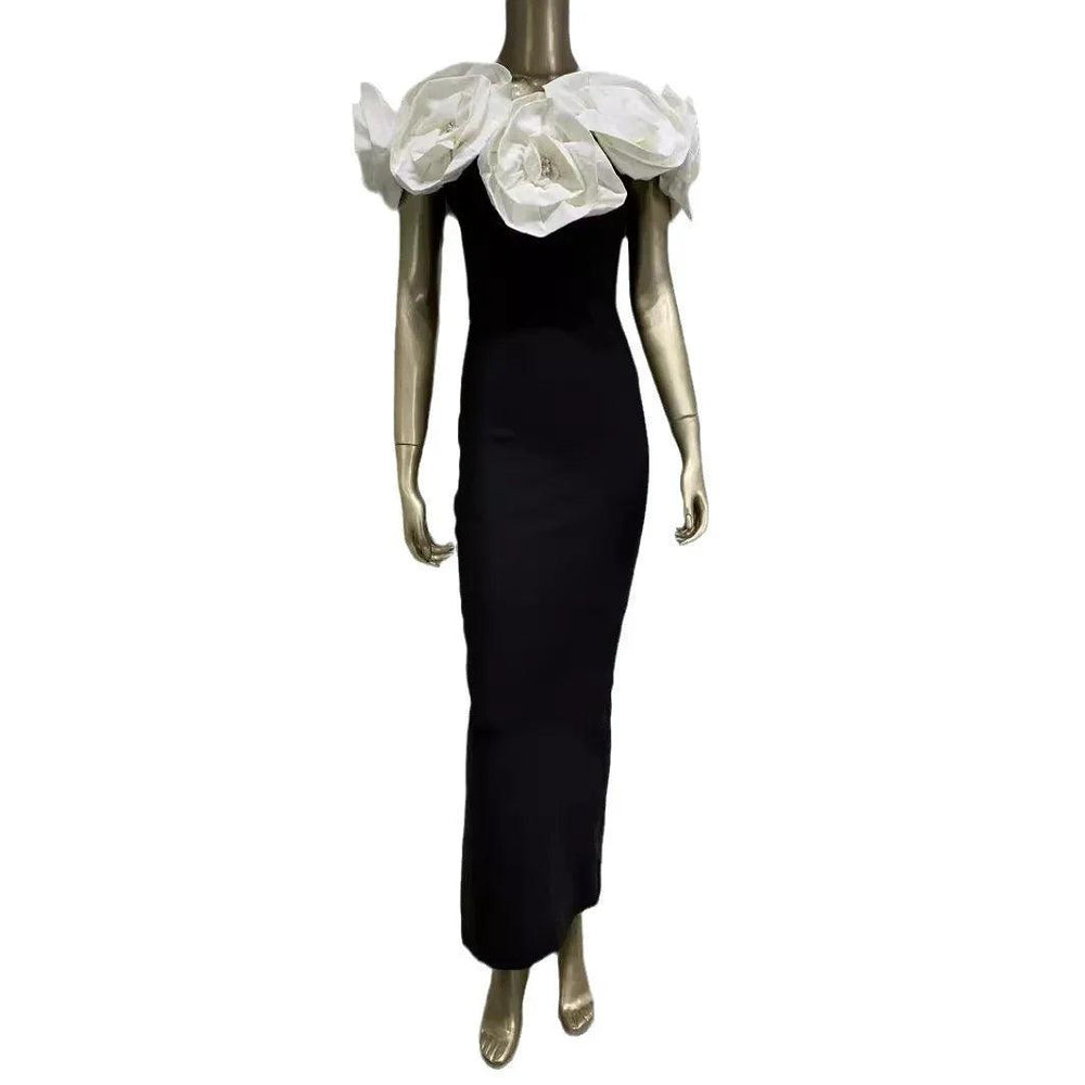 Women's Bandage White Large Flower Dress EX-STOCK Canada