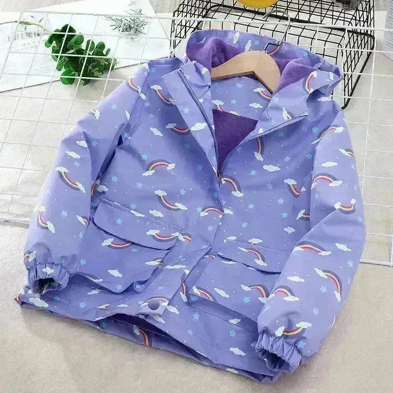 Kids' Coat Windproof Waterproof Jacket Fleece-lined Camouflage Clothing - EX-STOCK CANADA