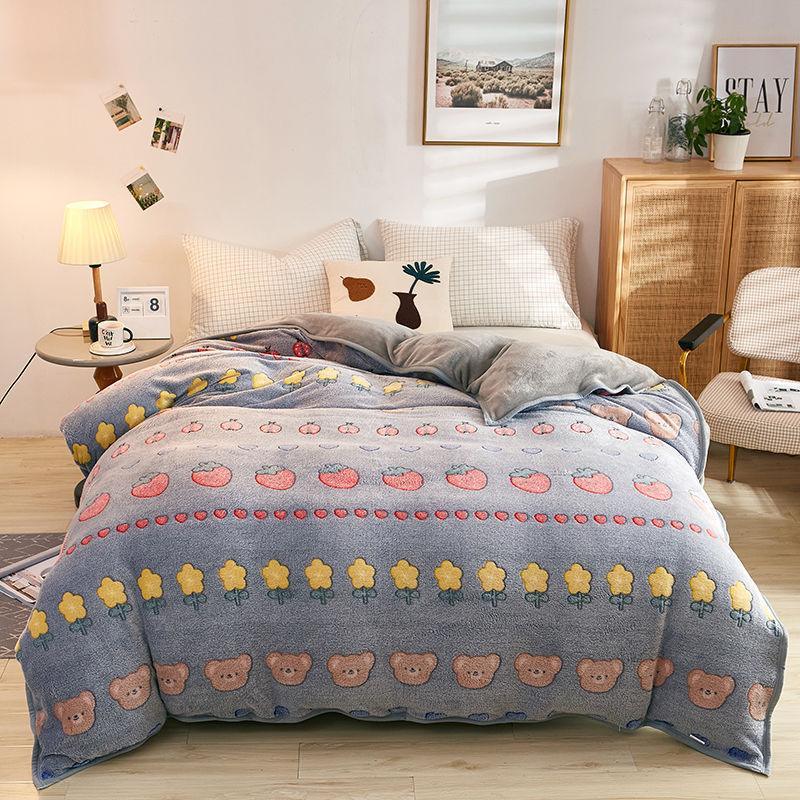 Plush Thick Snowflake Duvet Cover Single Piece Flannel EX-STOCK Canada