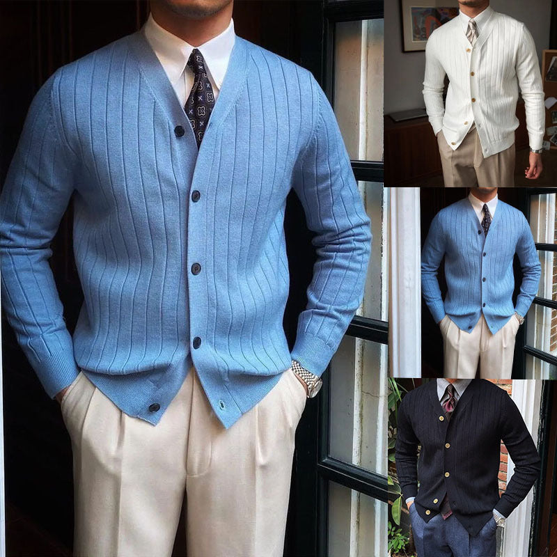 Autumn And Winter Knitting Cardigan Men | EX-STOCK product gallery photo 1