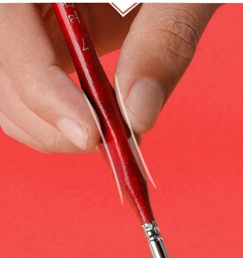 Gouache Oil Painting Watercolor Hand-painted Crochet Pen Paint Brush Miniature and Micro Detail Paint Brush, Triangular Grip Handles Art Brushes For Acrylic Painting - EX-STOCK Canada