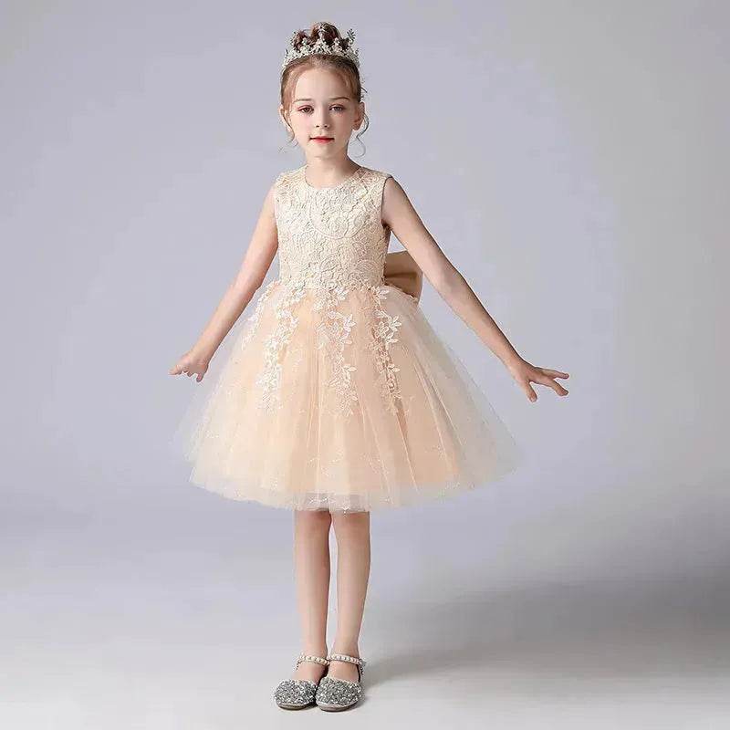 Formal Dress Fashionable Vest Princess Dress Girl Catwalk Show Clothing Birthday dress for Kids - EX-STOCK Canada